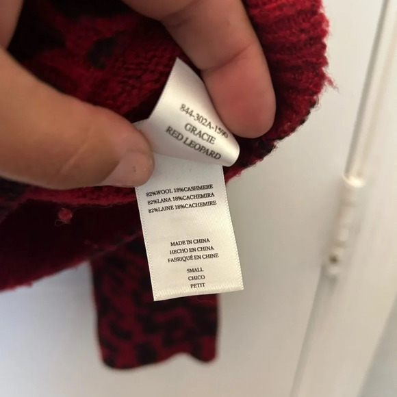 ! Rails Leopard Print Gracie Sweater small - Picture 5 of 5